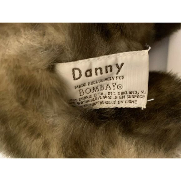 Russ Toy Company Bombay Danny‎ Faux Mink Teddy Bear 14 Inch Brown - Picture 8 of 8